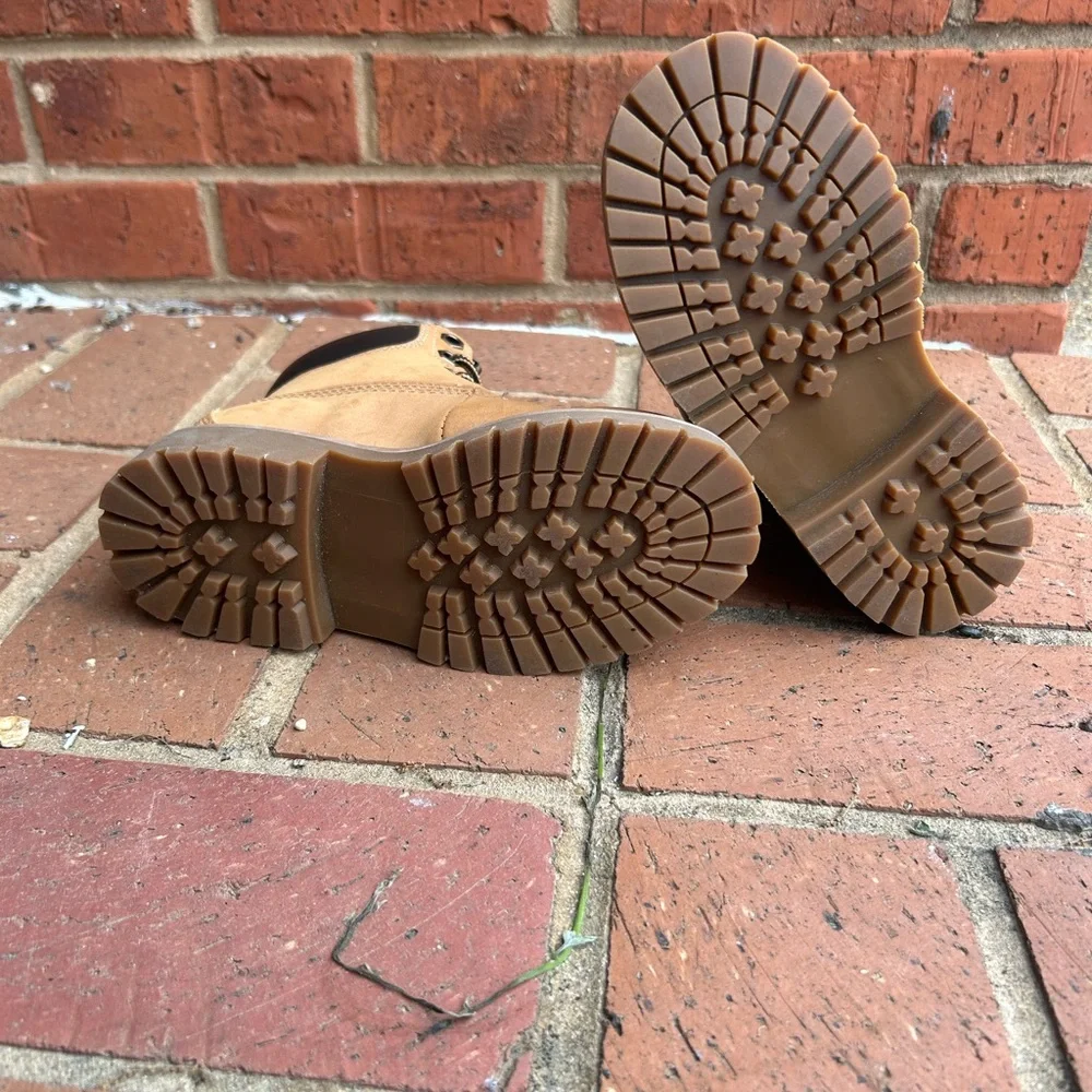 Youth Freeman Work Treemont Worker Lace Up Tan Boots